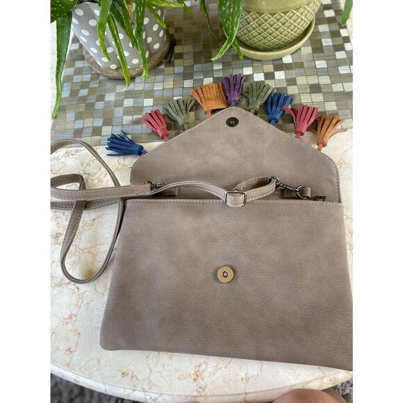 BAM forever clutch |convertible crossbody | multi colored tassels - Picture 5 of 12